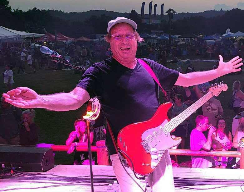 Adrian Belew with a VT1 Ultra Trem in his guitar