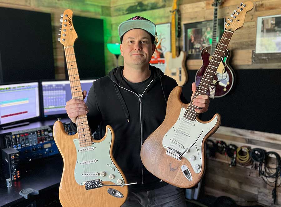 Chris Condon has two guitars with VT1 VegaTrem
