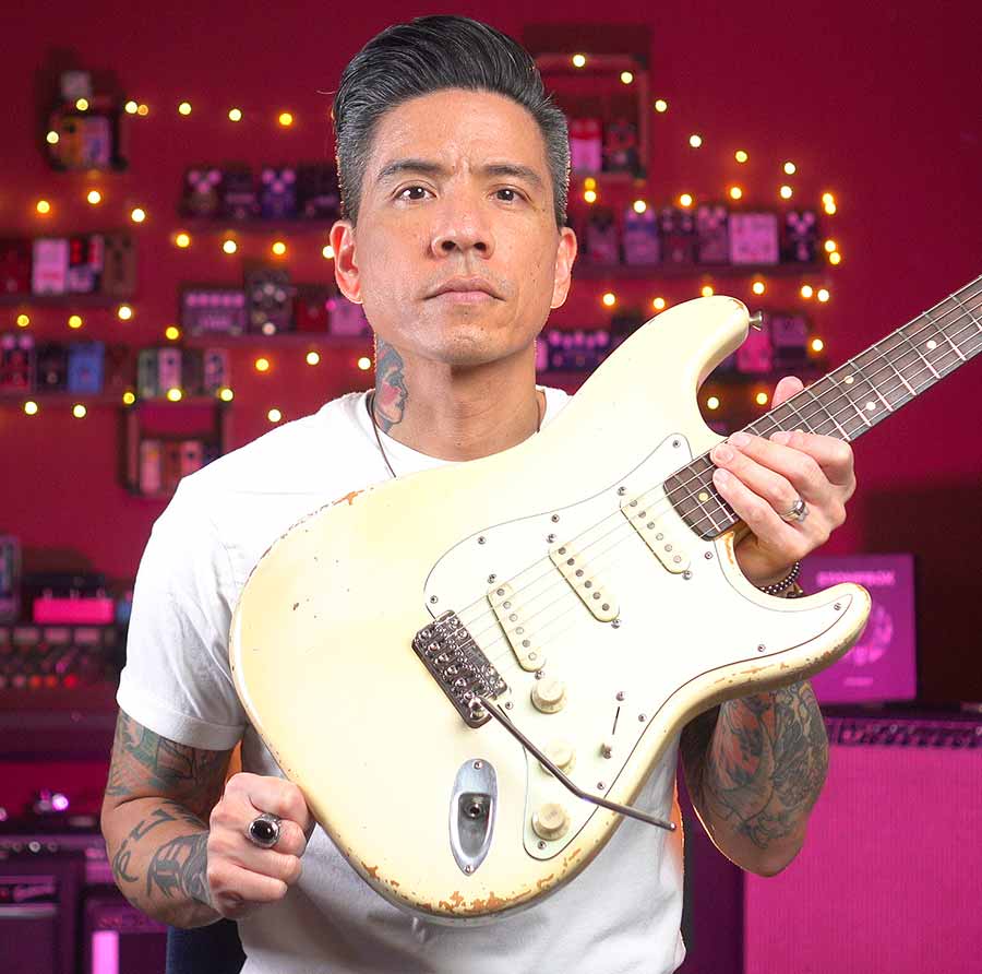 RJ Ronquillo is showing his new VegaTrem tremolo